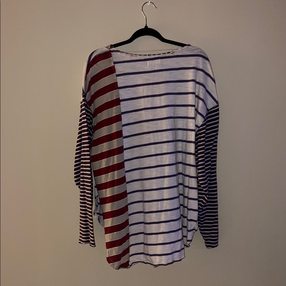 We The Free Striped Long Sleeve Top- Size M - Picture 5 of 7